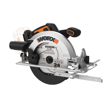 Worx 20V Power Share 4.0Ah 7.25 in. Cordless Circular Saw with Brushless Motor, Tool Only WX520L.9
